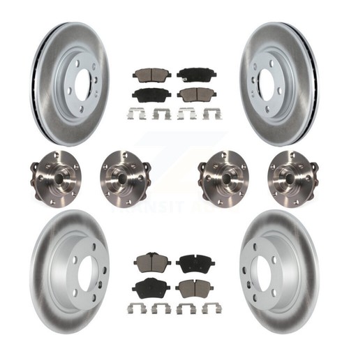 Front Rear Hub Bearing Coated Brake Rotor Pad Kit (10Pc) For Mini Cooper Paceman