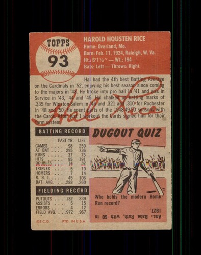 1953 Topps Baseball Cards 2-279  U-Pick  RESTOCKED & DISCOUNTED STARS HOF & MORE - Picture 101 of 467