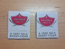 Swisher Sweets Cigars Matchbook 1970s Lot of 2 Vintage