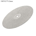 6 150mm Grit 80-3000 Diamond Grinding Wheel Coated Flat Lap Disk Abrasive Disc