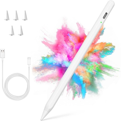 Stylus Pen for iPad 2018-2024 with Palm Rejection, Active Pencil for iPad 10th/9 - 第 1/8 張圖片