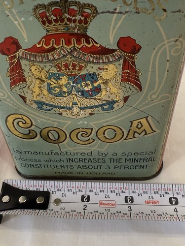 Vintage Droste's Cocoa Tin Hard to Find TWO POUND 2 lb. 2lbs. 1 of 2 Listings - Picture 12 of 12