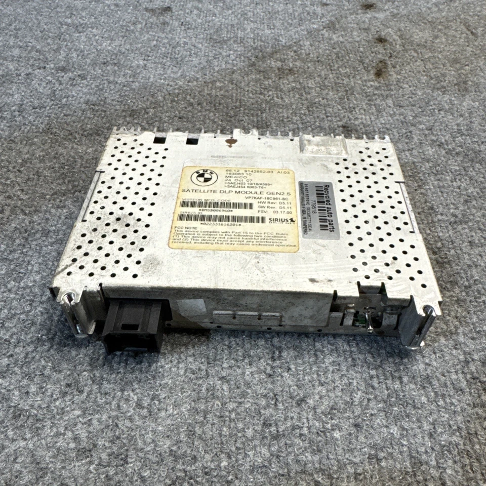 OEM BMW 535XI 2008-2010 MÓDULO DE RADIO SATELITAL 3,0 L SIRIUS Foto 2 de 4