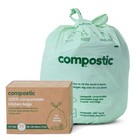 Home Compostable Trash Bags, 13 Gallon Tall Kitchen Rubbish Bags 23” x 29”, E...