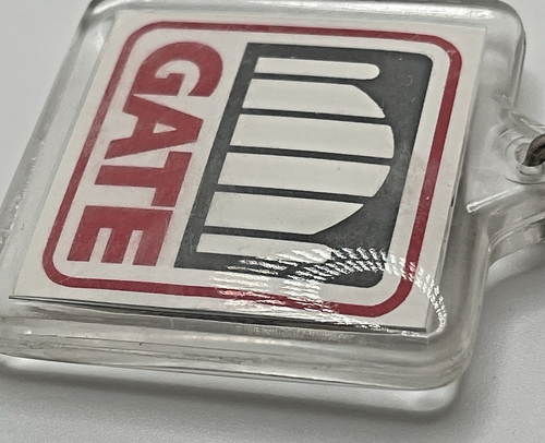 Gate Petroleum Concrete Advertising Metal Key Chain Ring - Picture 7 of 10