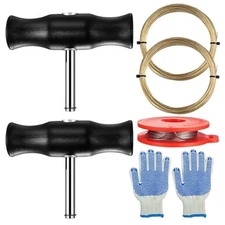 Car Windshield Removal Tool Kit 6 Pcs with Cutting Wire and Secure Grip Handles