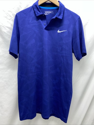 Nike Golf Polo Shirt Tour Performance Dri Fit Size Small L22