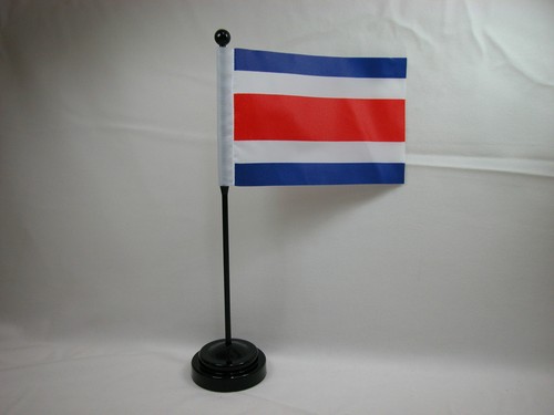 Liquidación - Mesa de mano 4"x6" Bandera internacional del país - Costa Rica - Imagen 1 de 2