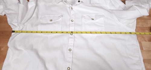 Paisley & Gray Mens Western Shirt White Pearl Snap Cotton Long Sleeve Size 2XL - Picture 6 of 7