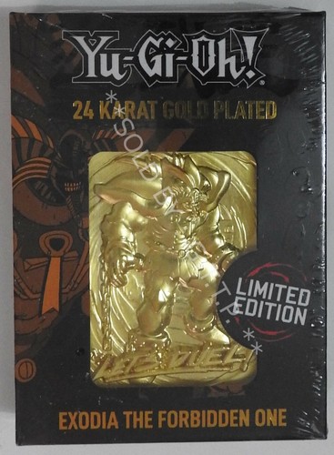 YUGIOH! - 24K GOLD PLATED COLLECTABLE (x3) - LIMITED EDITION - SET 2 FREE UK P&P - Picture 4 of 7