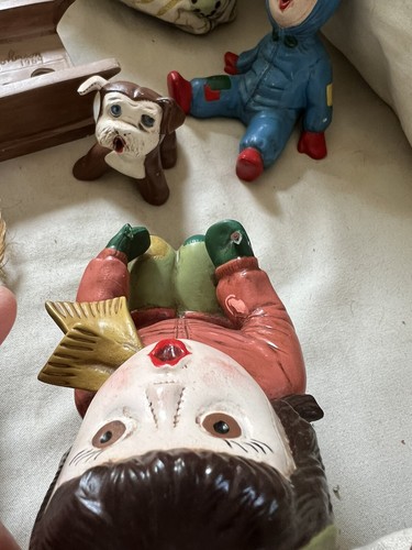 1964 Ceramic MCM Christmas Winter Snow Jeanette Clark-Johnson for Rewards/5 pc. - Picture 8 of 11