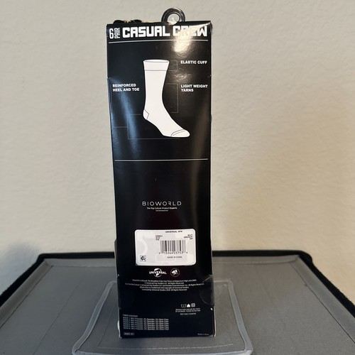 Men's Universal Classic Films Theme Crew Socks 6-Pairs Shoe Size 8-12 New - Picture 3 of 4