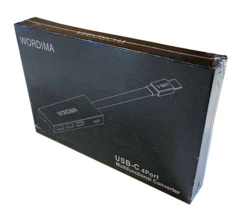 Adaptador convertidor multifuncional WORDIMA USB-C 4 puertos - Imagen 1 de 5