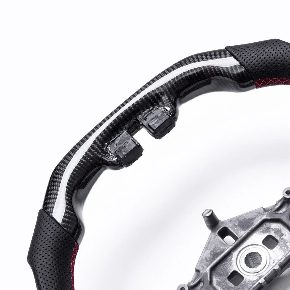 Real carbon fiber Steering Wheel For Jeep Wrangler JK Gladiator 2011-17 - Image 4 of 4