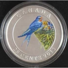 2011 Canada 25 cents - Barn Swallow - Coloured Coin - Sale