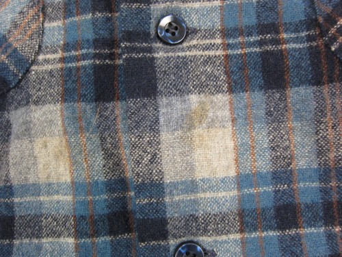 Camisa de Tablero Pendleton De Colección Para Hombres Grande 44 Azul Cuello Lazo Años 60 70 Lana A Cuadros - Imagen 10 de 17
