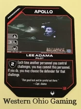 Battlestar Galactica CCG Apollo Lee Adama #BSG-01/12-LE Promo Card TCG