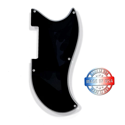 5 Ply Black/White Pickguard for 1961-1964 Gibson EB-0 EB-3 Bass Made In USA