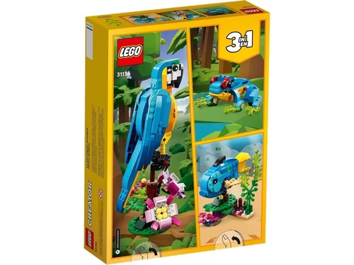 New Pink and Blue Exotic Parrots LEGO Creator 3-in-1 31136 & 31144 NEW - Picture 3 of 17