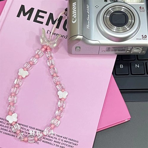 Butterfly Phone Beaded Lanyard Phone Charms Mobile Short Strap Female Ladies - Zdjęcie 18 z 18