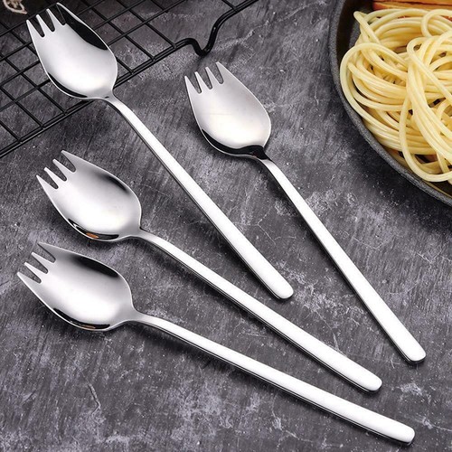 2 In 1 Spork Soup Tableware Set Salad Noodle Cutlery Spoon BEST Fork Tool M3U4 - Picture 3 of 9