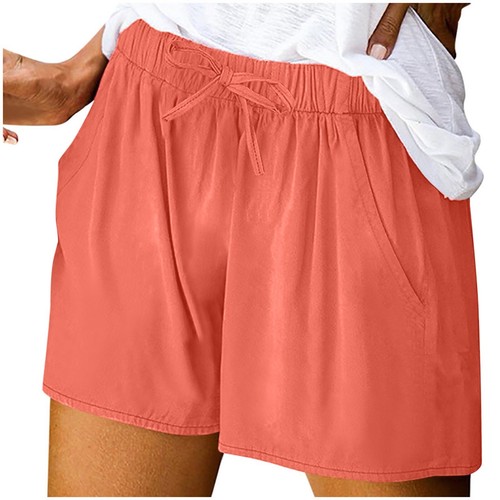 Women's Drawstring Lounge Shorts Cotton Sweat Casual Gym Soft Workout Pockets - Bild 60 von 76