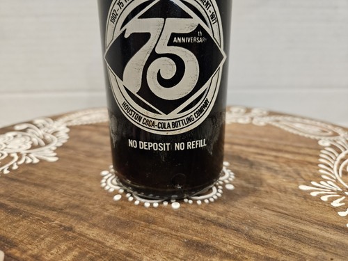 Coca-Cola 75th Anniversary Commemorative Bottle Houston TX Texas 1977 Rare Coke - Picture 7 of 8