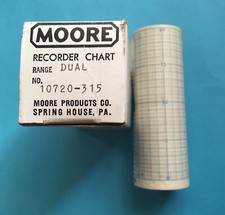 *NOS* 10720-315-MOORE-CHART RECORDER PAPER (DUAL RANGE) FREE SHIPPING* 