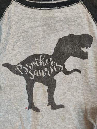7ate9 Brothersaurus Shirt 3/4 Sleeve Size 5/6 - Picture 6 of 6