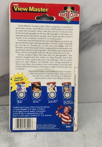 Disney's Mickey Mouse Safari Club 3d View-Master 3 Reel Packet SEALED - Picture 2 of 3