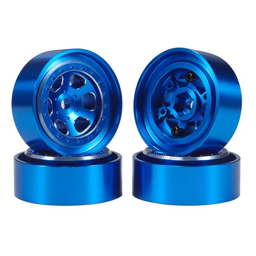 1.3" Aluminum Beadlock Wheel Rim/Rubber Tire For 1/18 TRX4M, 1/24 SCX24 RC Car - Picture 21 of 30