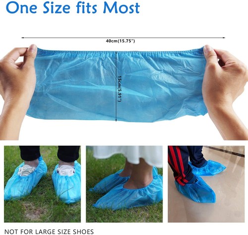100-2000pcs Non-woven Disposable Non-Slip Boot Shoe Covers Dust proof Breathable - Picture 2 of 29