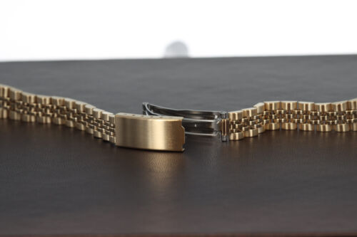 Hadley-Roma 10mm-14mm Gold Plated Jubilee Style Watch Bracelet/Band, LB5391Y - Picture 3 of 6