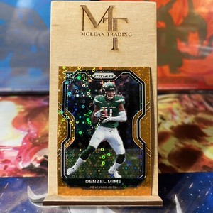 2020 Panini Prizm Denzel Mims RC No. 355 Disco Prizm Jets