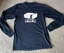 Vintage Super Nintendo Console Controller Graphic Shirt Size M/L Long Sleeve