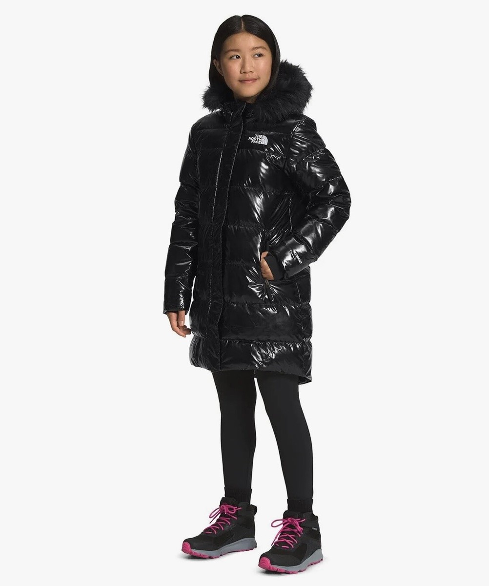The North Face Girls North Down 600 Fill Long Parka Black Coat