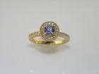 And Diamond Right Hand Ring Ladies Effy Yellow Gold Tanzanite