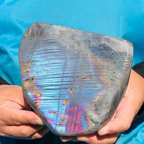 1490g Natural Mermaid Labradorite Crystal Rough Polished Specimen KH2306 - Picture 7 of 12