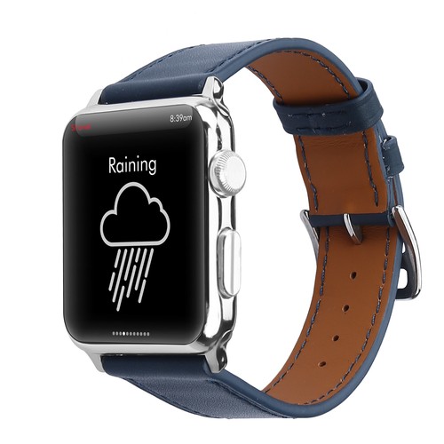 Correa de pulsera de repuesto de cuero genuino para Apple Watch Series 765432 - Imagen 18 de 19