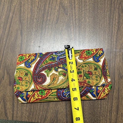 Vtg Authentic Lennox Bags Hand Crafted 50s 60s Clutch Handbag Purse All Over - Picture 9 of 9