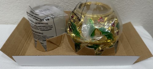 Lenox - "HOLIDAY GOLD" Windlichthalter 813469 Milchglas - Blätter & Beeren *Neu im Karton* - Bild 5 von 7
