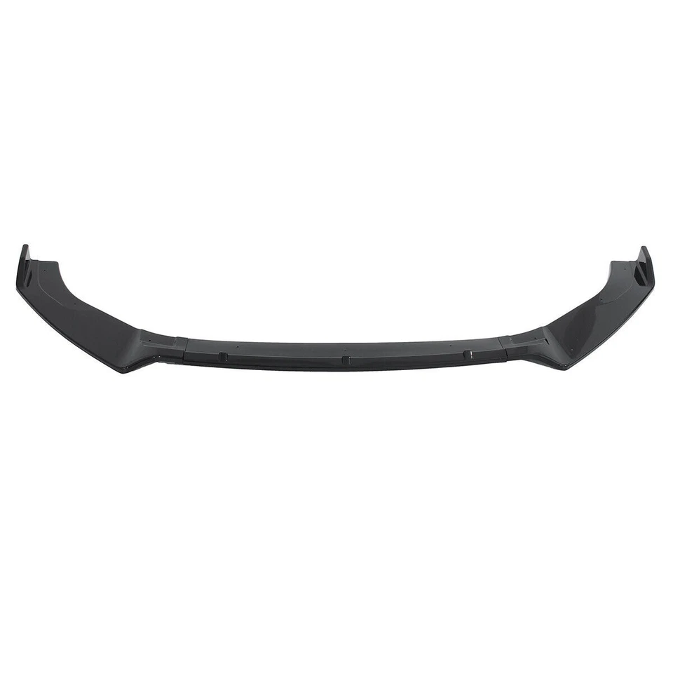 For Volkswagen Golf MK7 GTI R 14-2019 Glossy Black Front Bumper Lip Splitter Kit - Image 4 of 4