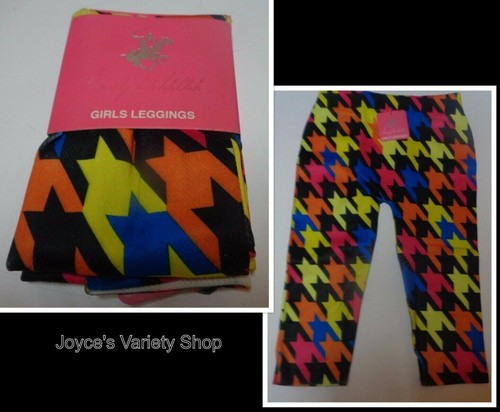 Toddler Leggings Pants Geometrical Multi-Color Beverly Hills Sz 2-6 - Afbeelding 3 van 11