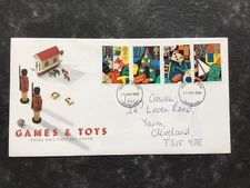1989 GAMES and TOYS. FDC.