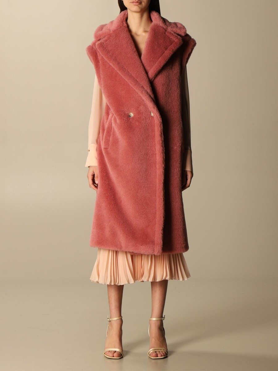 $2890 Max Mara Gettata Long Alpaca Teddy Vest Small | eBay
