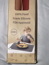 Moonkie Silicone Placemats for Baby & Kid, Stain Resistant Non-Slip Toddler Food