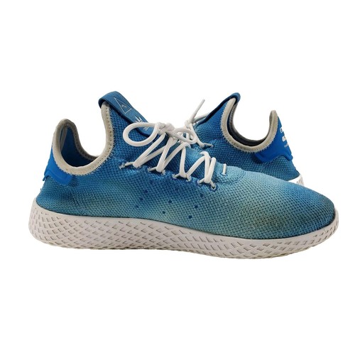 Adidas DA9618 PHARRELL WILLIAMS Lace Up Running Shoe Men 8.5 Womens 10 Blue Whit - Picture 7 of 12