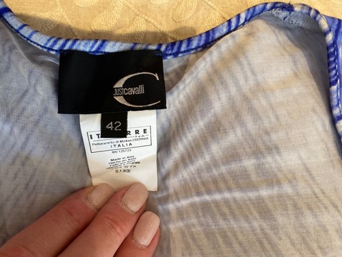 Just Cavalli neu lila & schwarz Bodycon Bleistiftkleid US 6, IT 42 - Bild 8 von 12