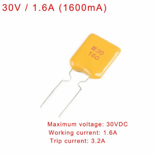 0.06A 0.2A 0.4A 0.8A 1.1A 1.35A 12A -12A PPTC DIP Self-recovery Fuse Pitch 5mm - Picture 11 of 37