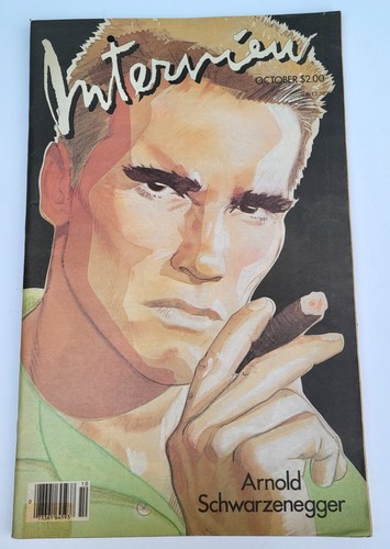 Arnold Schwarzenegger Interview Magazine Andy Warhol Oct 1985 Dolph Lundgren - Picture 1 of 22